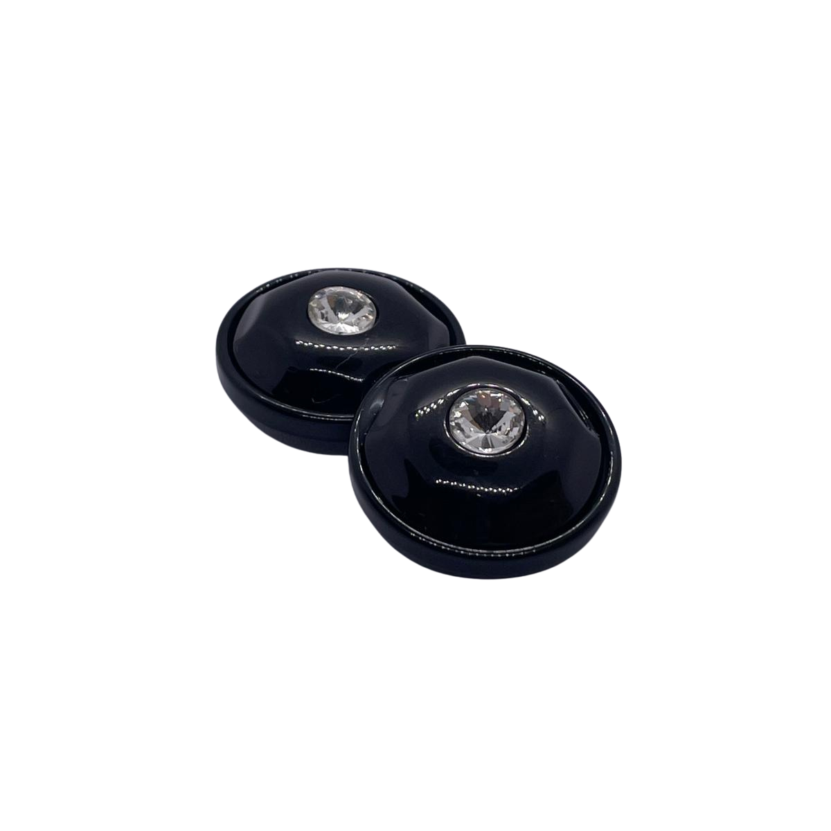 Yuvarlak 6 Adet Plastik Düğme (30mm, Siyah)