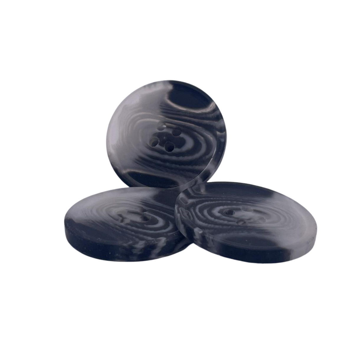 Kaban İçin 6 Adet Plastik Düğme (28mm, Gri)