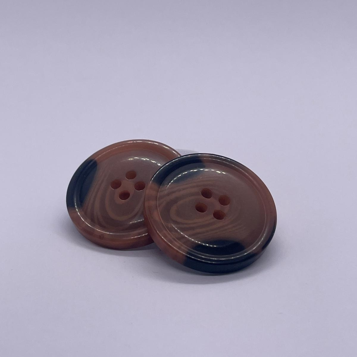 Kaban İçin 6 Adet Plastik Düğme (28mm, Kahve) - Görsel 4