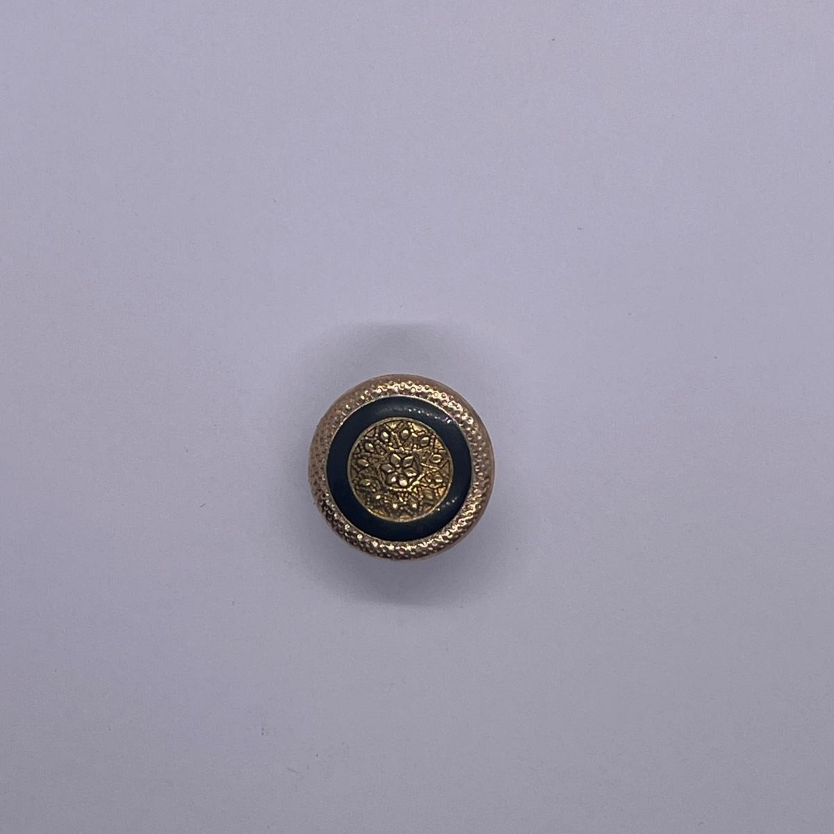 İşlemeli 6 Adet Metal Düğme (15mm, Siyah) - Görsel 3
