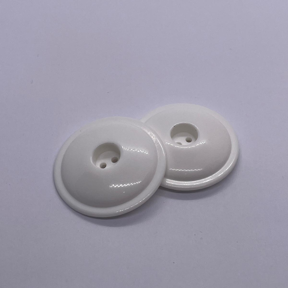2 Delikli 6 Adet Plastik Düğme (32mm, Beyaz) - Görsel 4