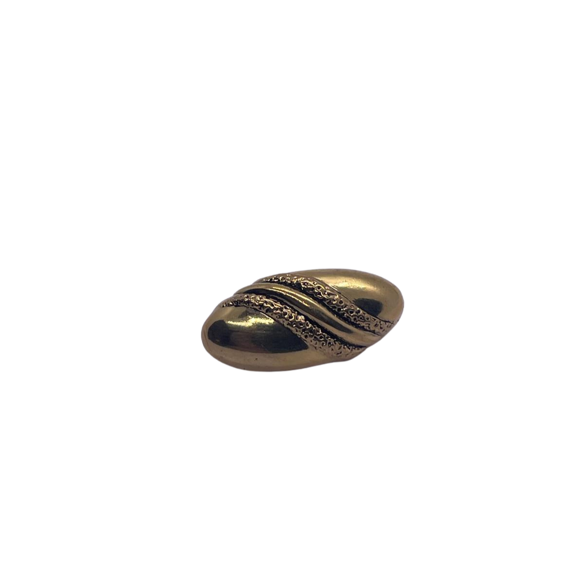 6 Adet Metal Görünümlü Plastik Düğme (30mm, Gold)
