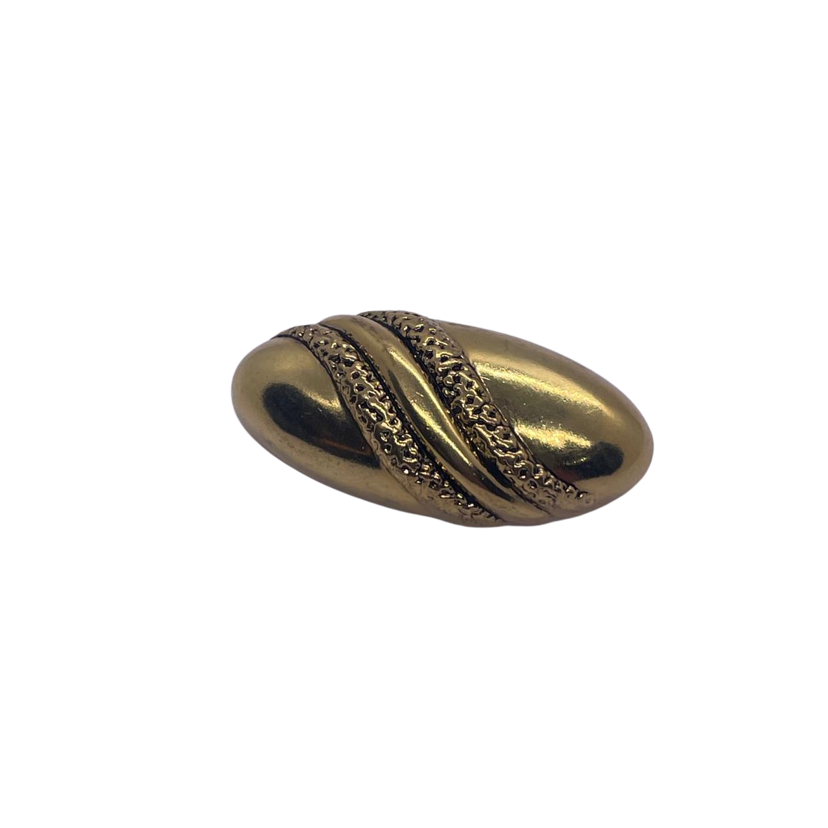 6 Adet Metal Görünümlü Plastik Düğme (40mm, Gold)